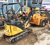 John Deere mini excavator